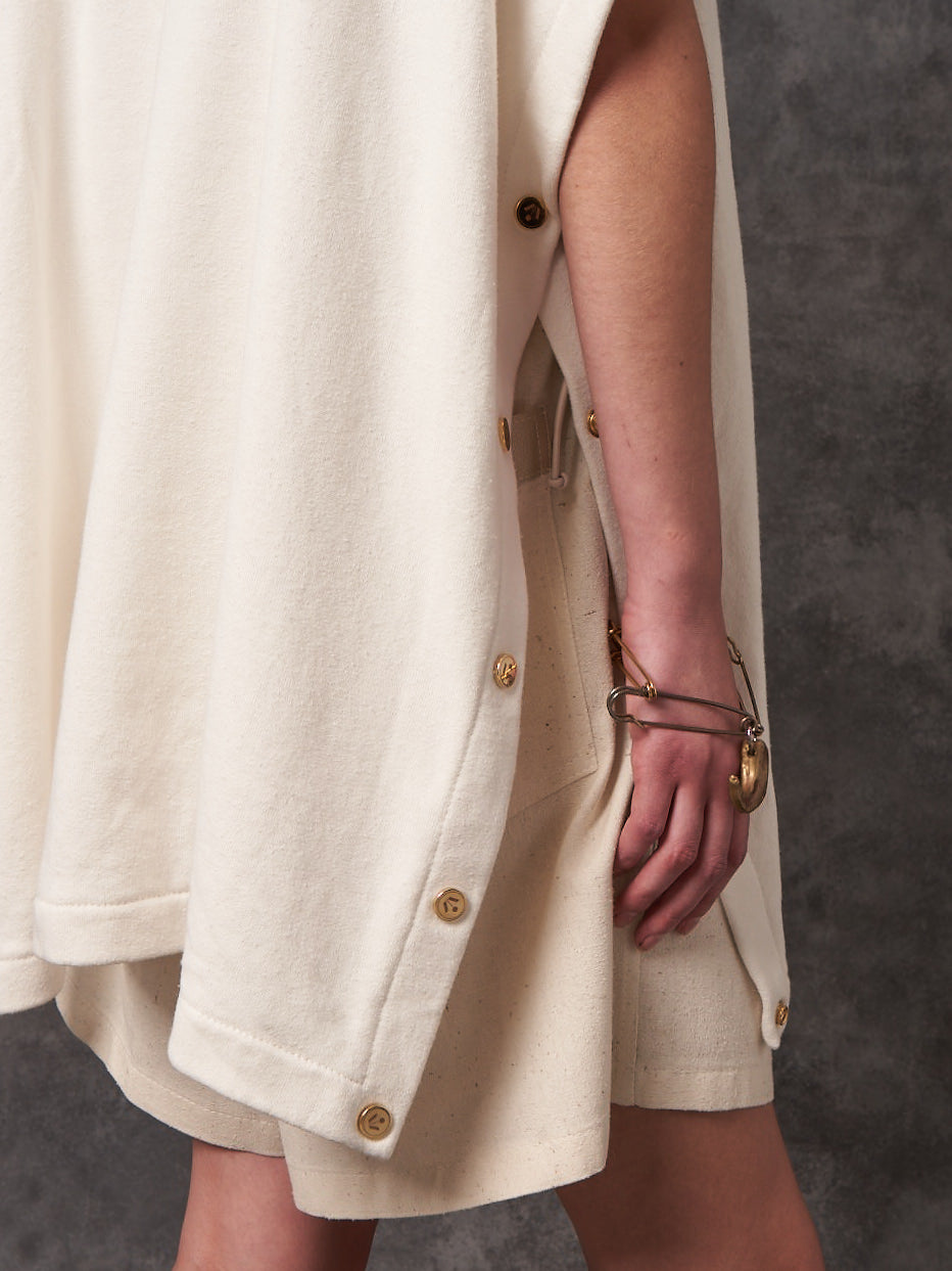 Ecru Organic Hemp Origami Popper T-shirt