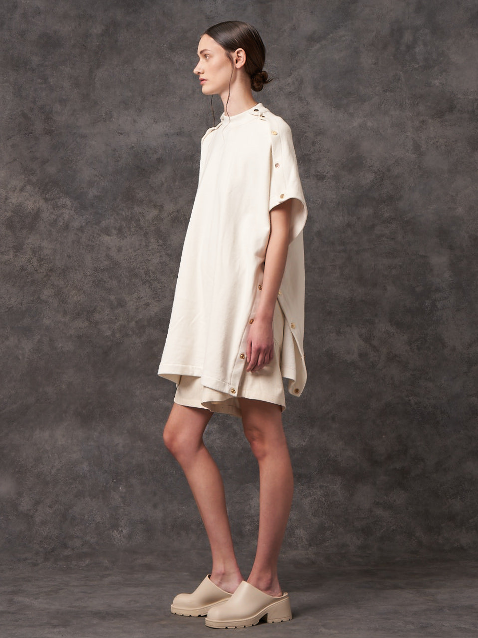 Ecru Organic Hemp Origami Popper T-shirt