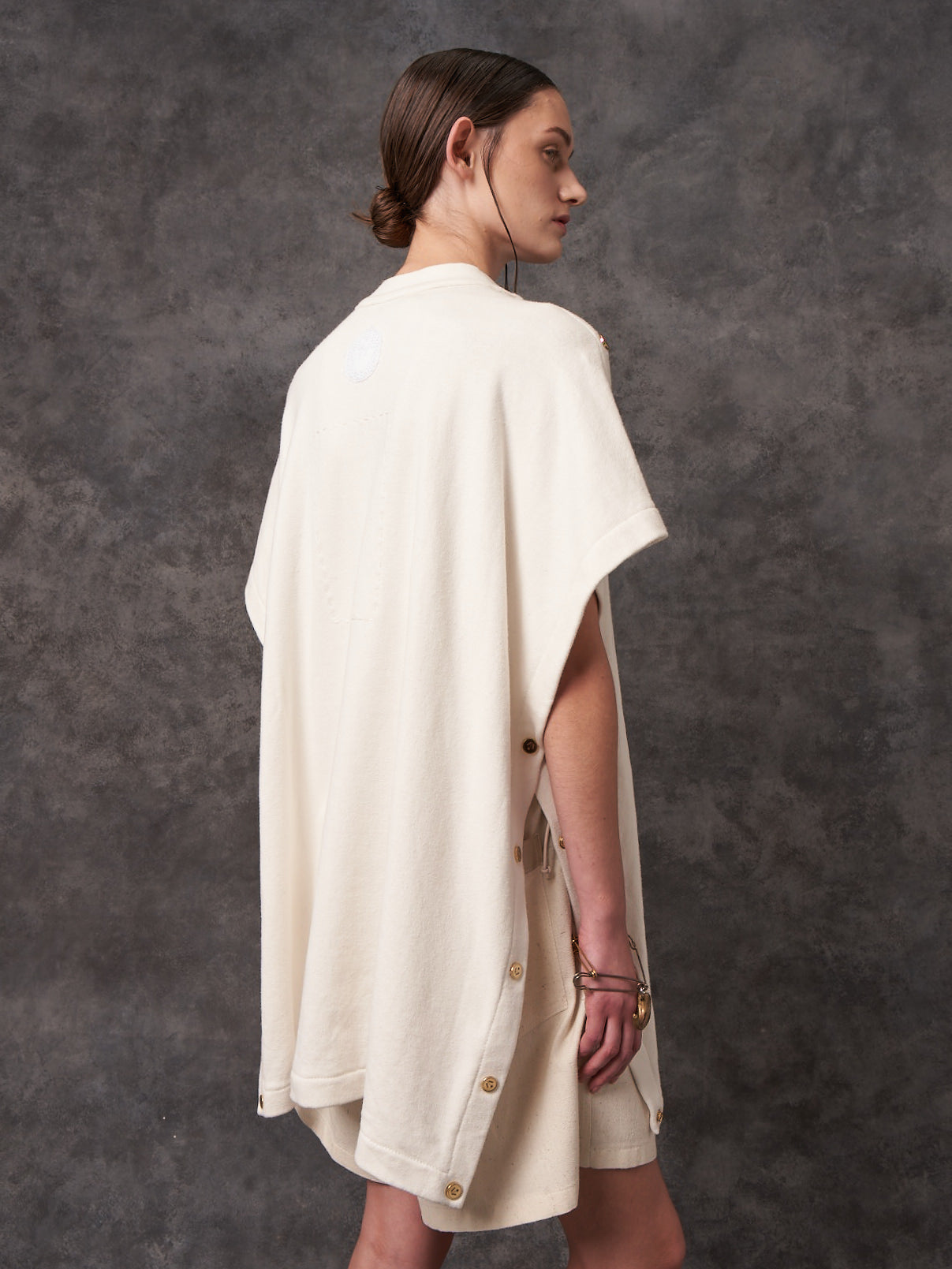 Ecru Organic Hemp Origami Popper T-shirt