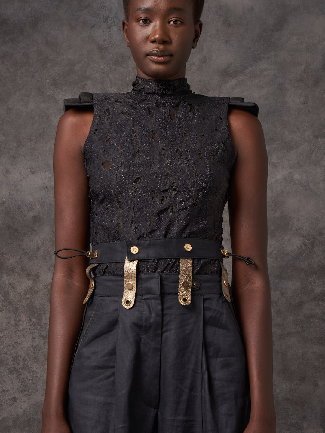 Racy Bolt Poloneck Top