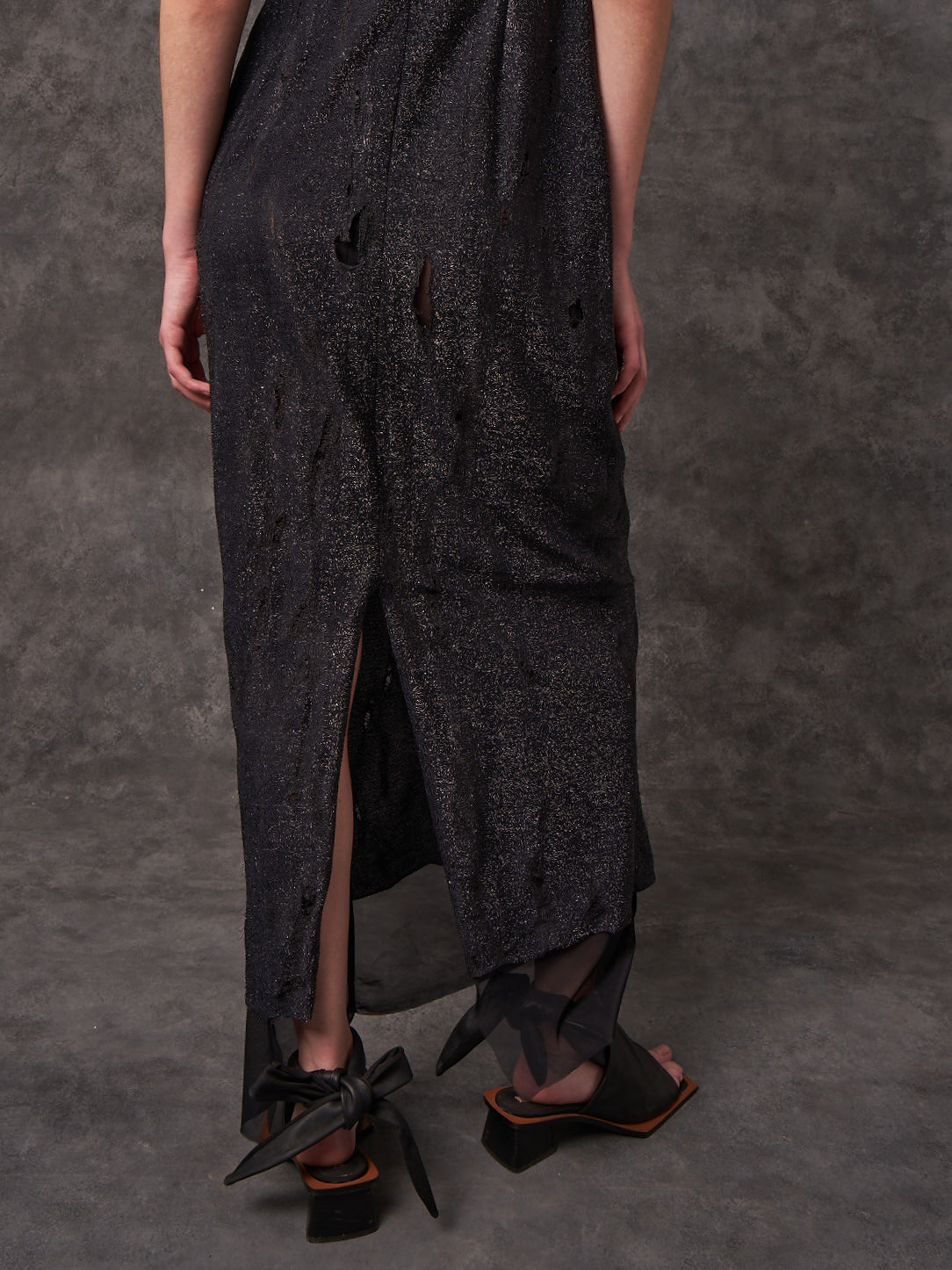 Poloneck Galaxy Trapeze Column Stretch Dress