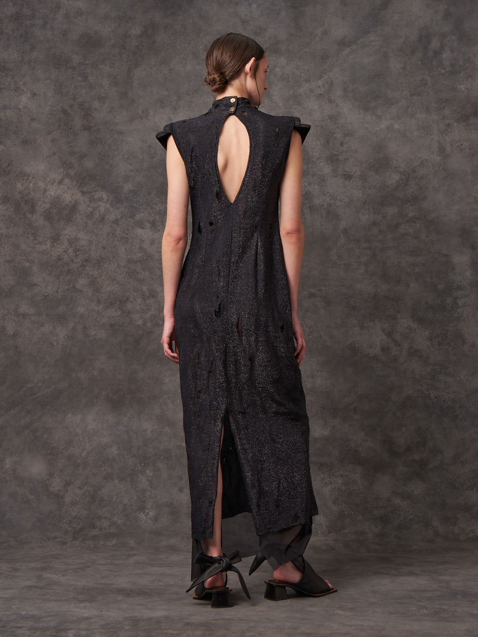 Poloneck Galaxy Trapeze Column Stretch Dress