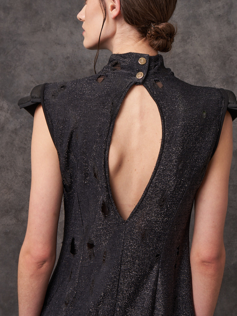 Poloneck Galaxy Trapeze Column Stretch Dress