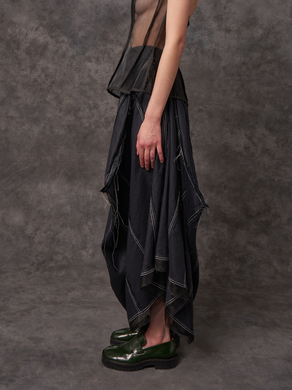 Deconstructed Market Bag Skirt