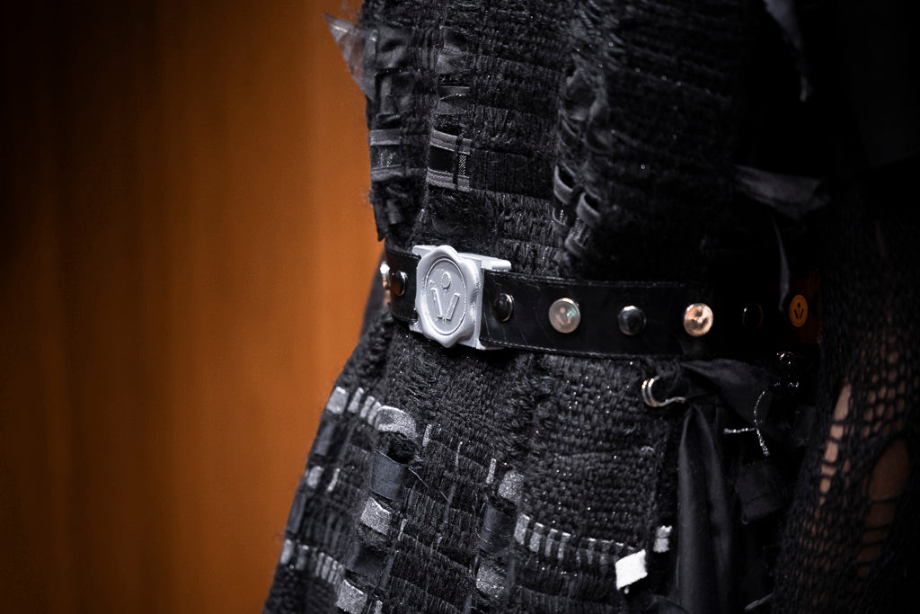 Onyx Aquarian Sakiori Handwoven Long T-Shirt