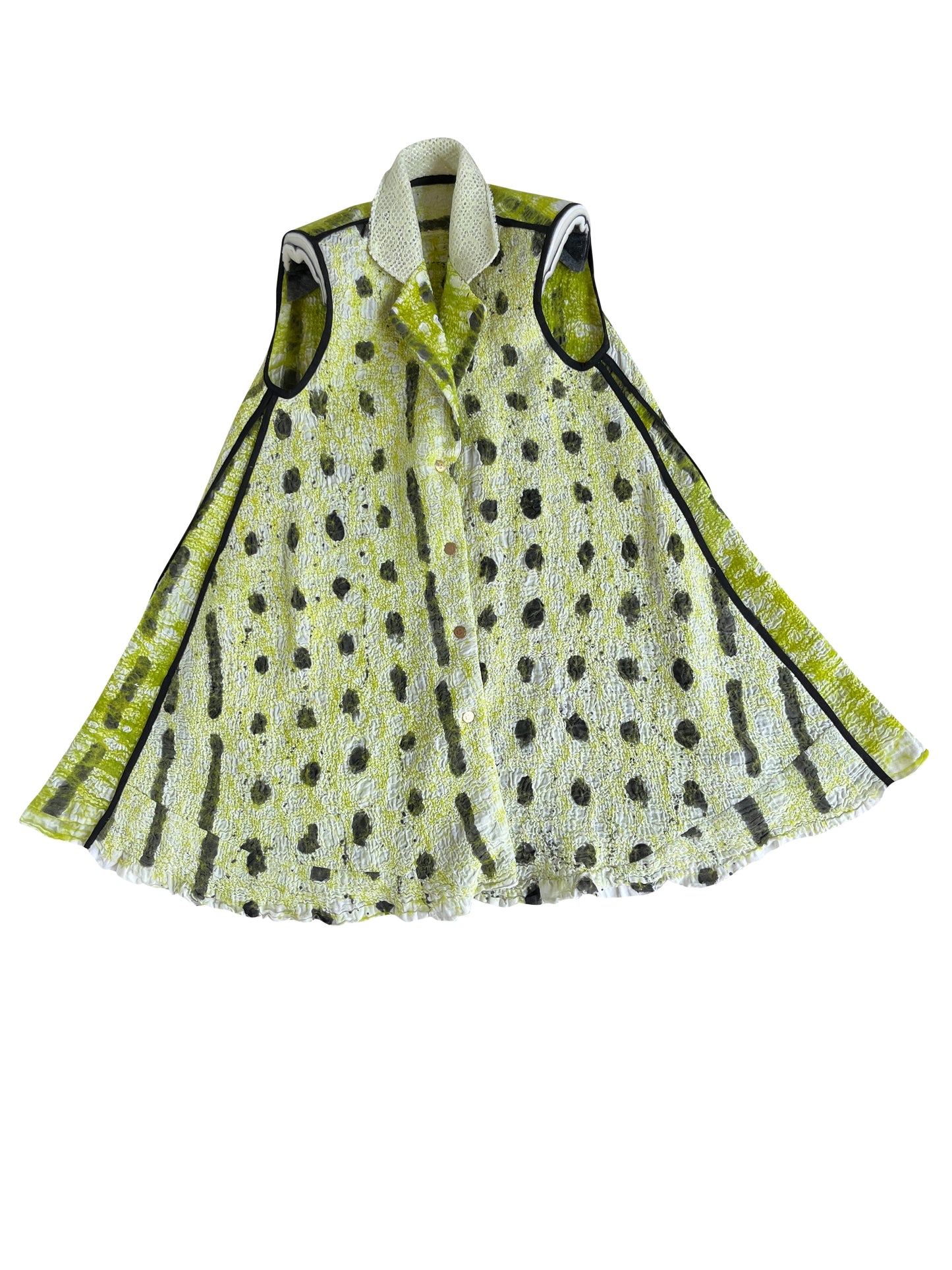 Artisanal Felted Lumo Wool Tailored Umbrella Dress