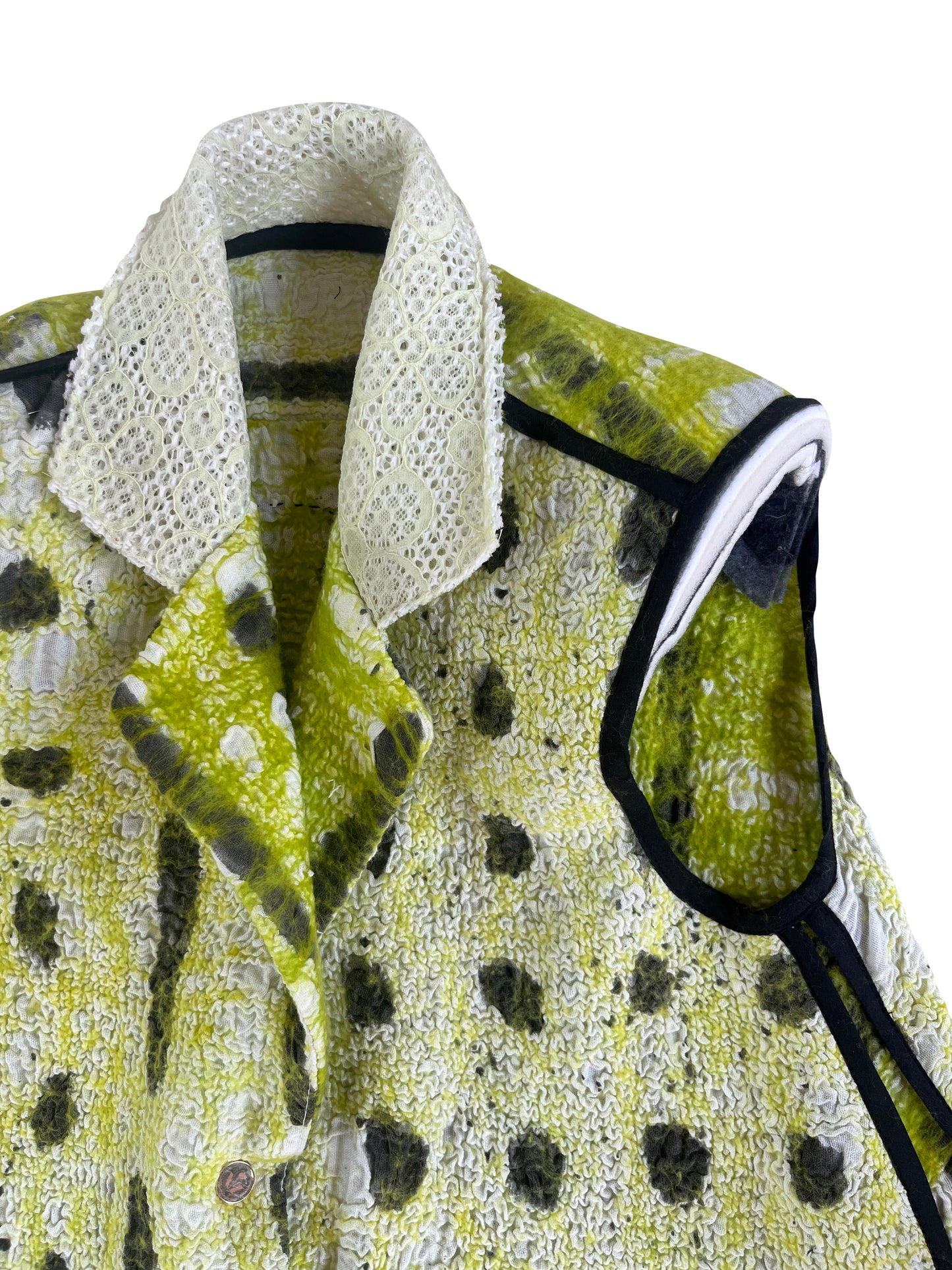 Artisanal Felted Lumo Wool Tailored Umbrella Dress