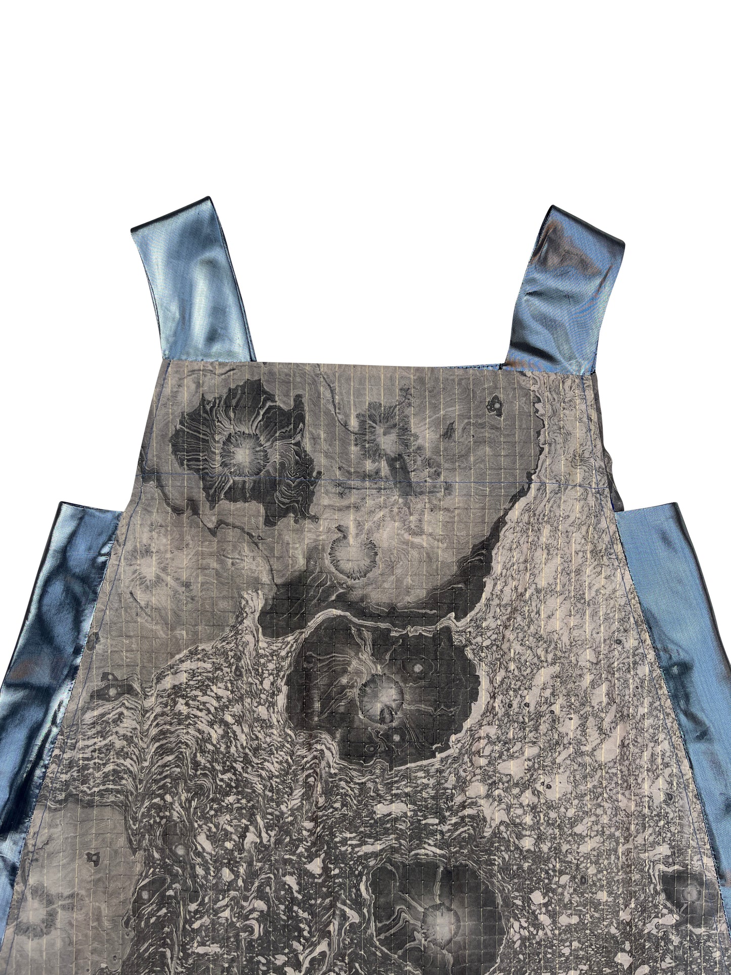Suminagashi Silk Apron Dress
