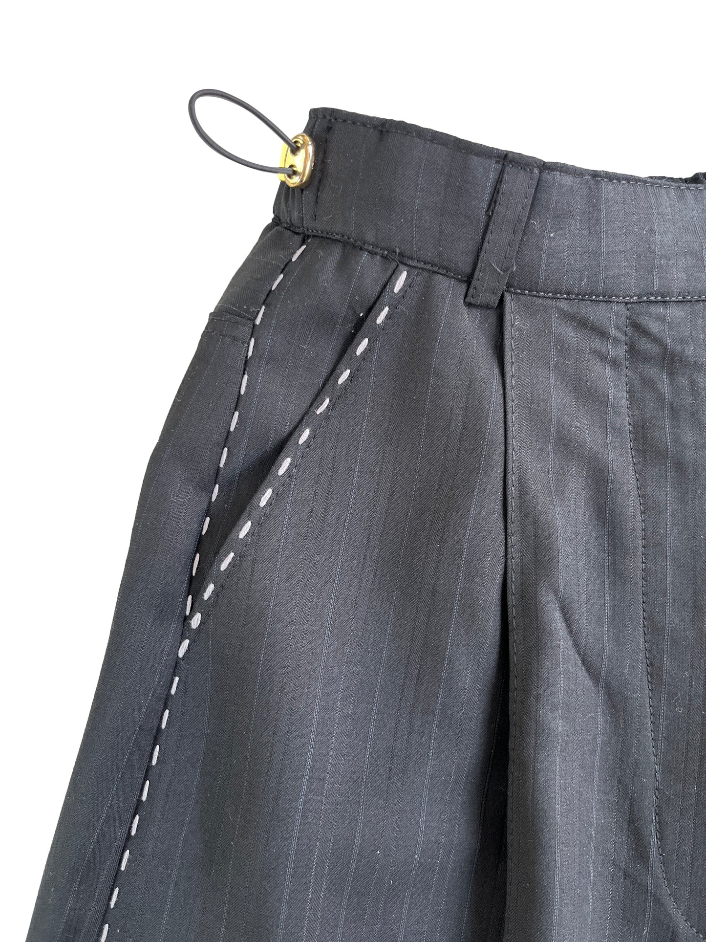 Sculpted Signature Pants with Embroidery