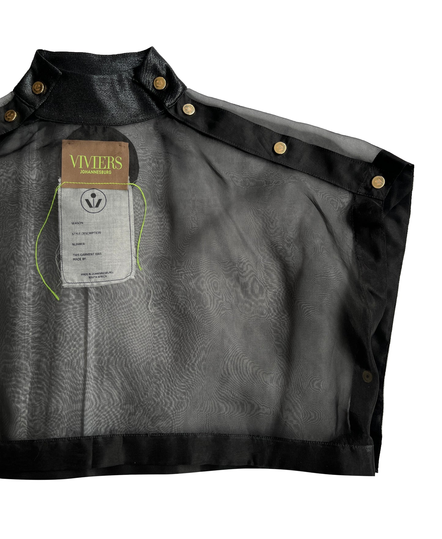 Origami Veil Popper Crop T-shirt