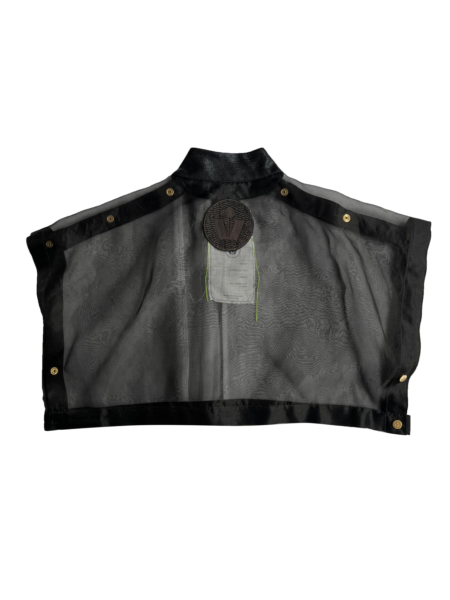 Origami Veil Popper Crop T-shirt