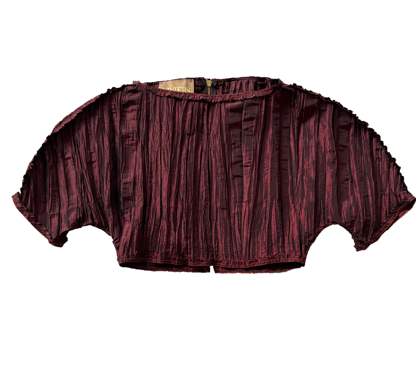 Crushed Taffeta Sculpted Top