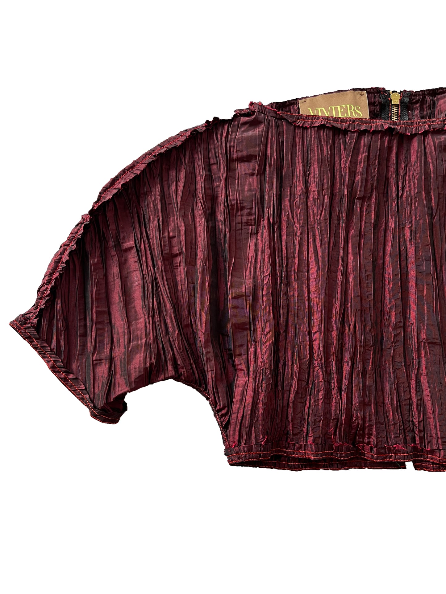 Crushed Taffeta Sculpted Top