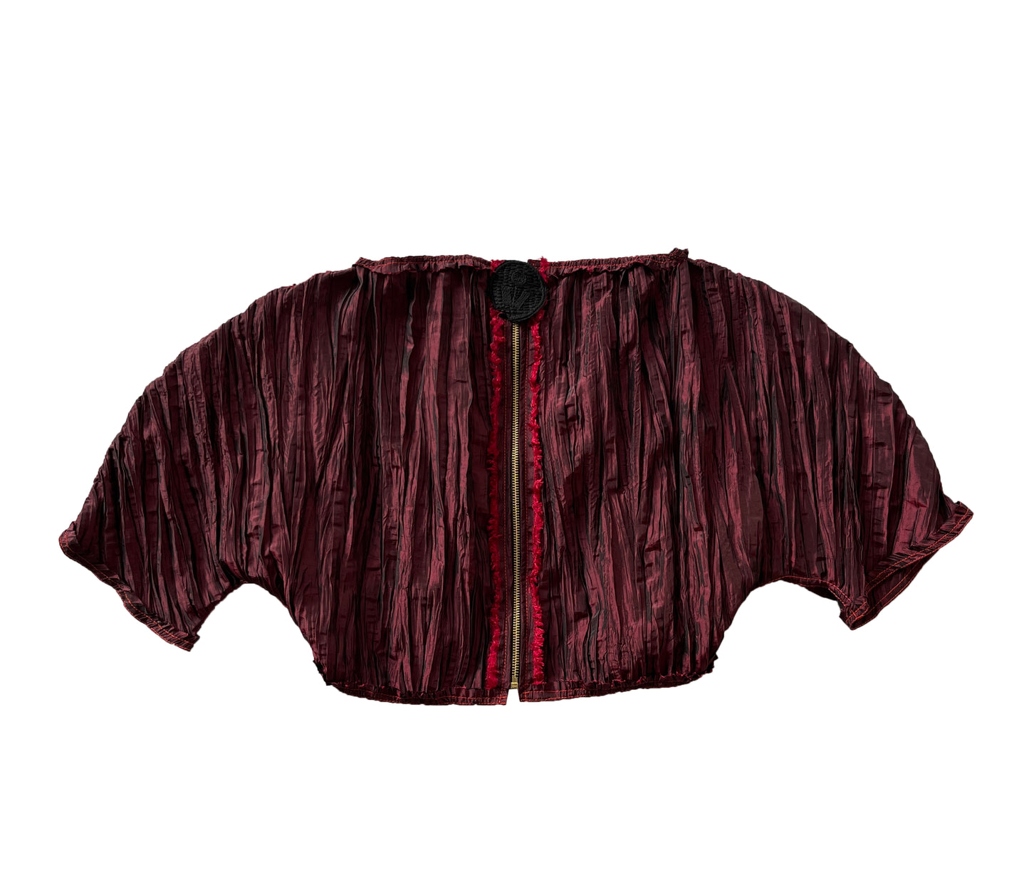 Crushed Taffeta Sculpted Top