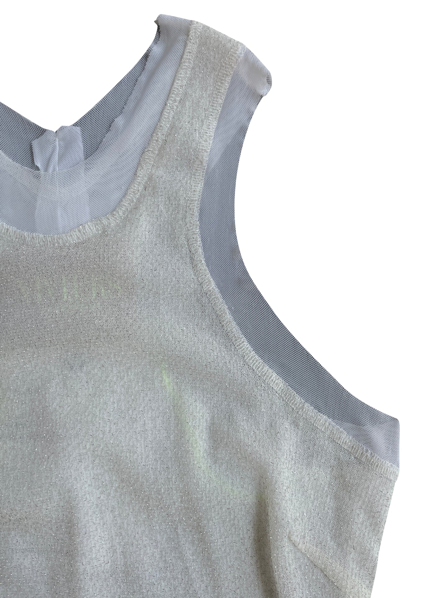 White Racy Column Stretch Dress