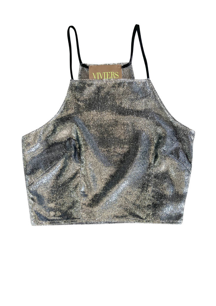 Vintage Lame Lightning Top