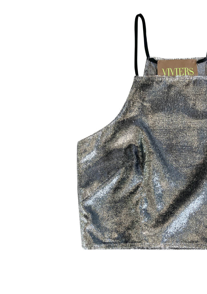 Vintage Lame Lightning Top