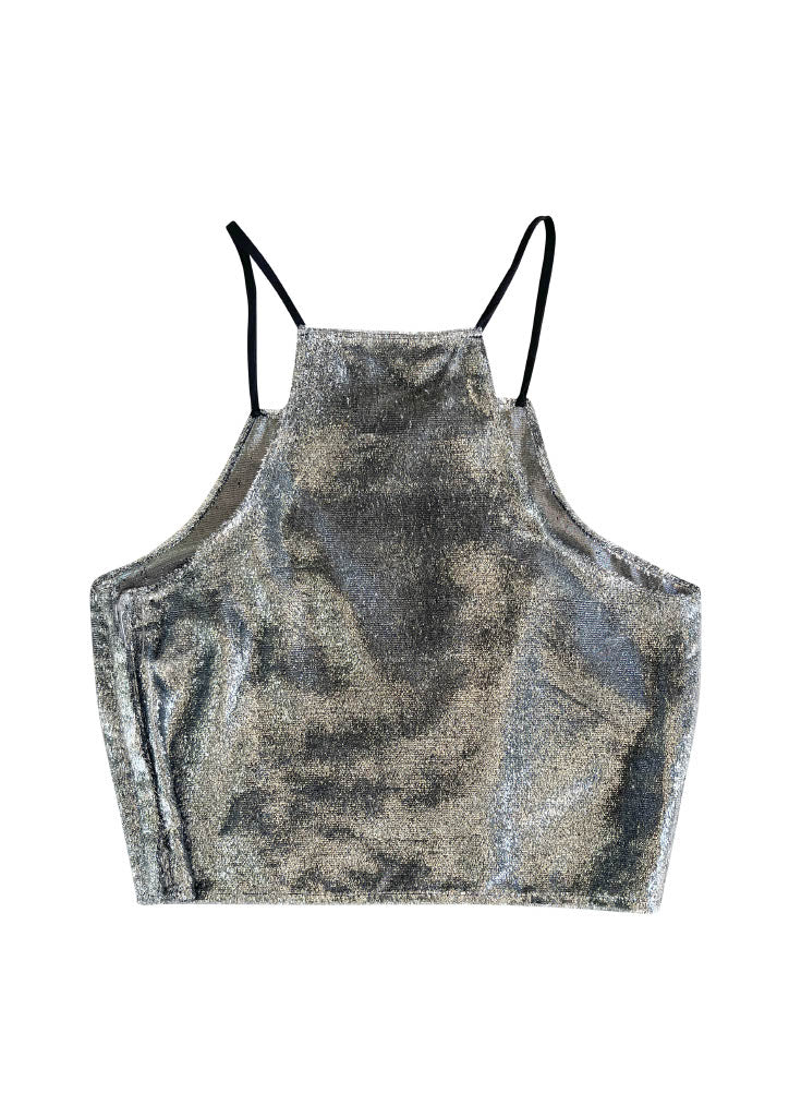 Vintage Lame Lightning Top