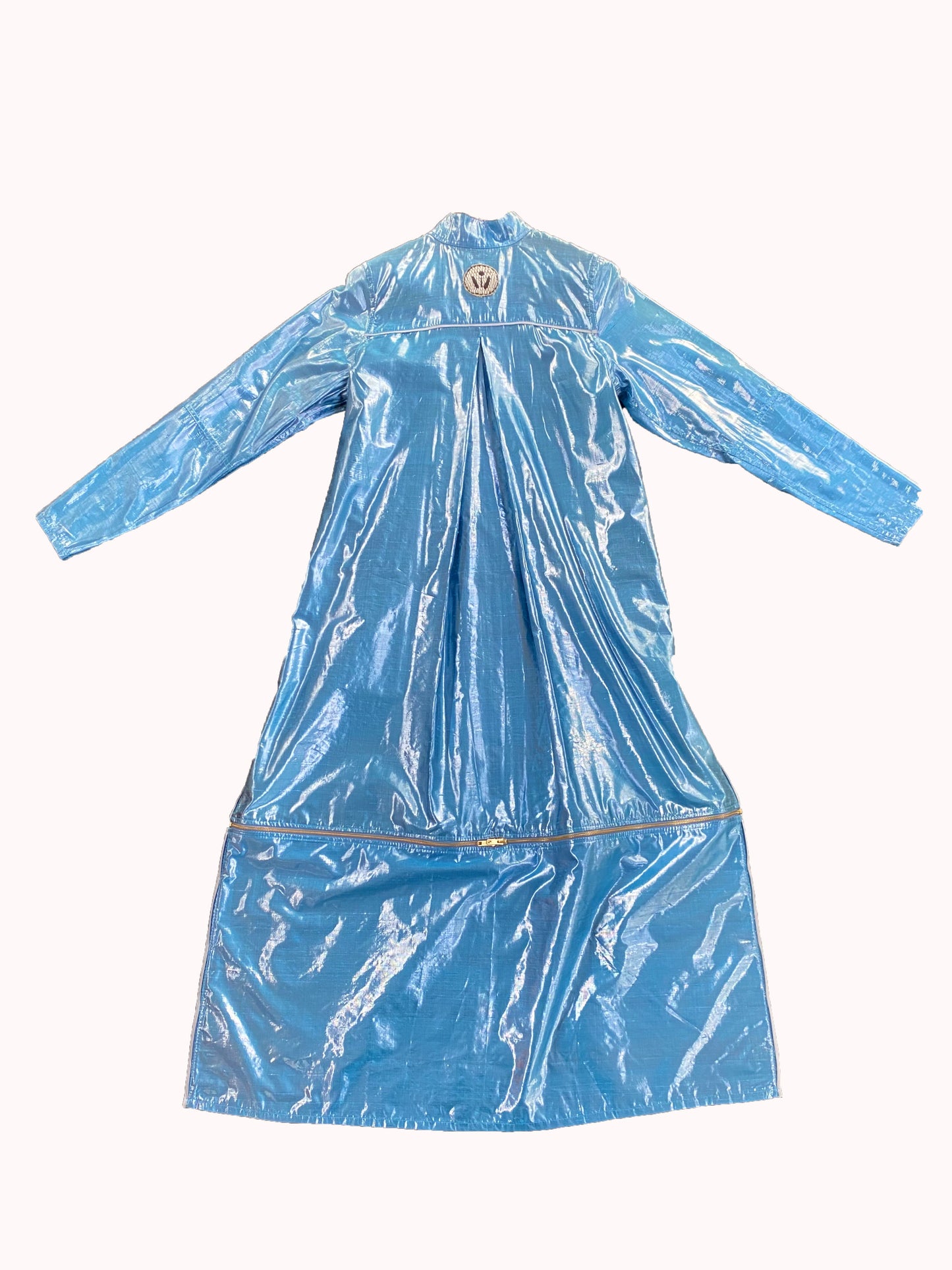 Tannie Elsa's Silk Lamé Shirt With Detachable Zipper Panels