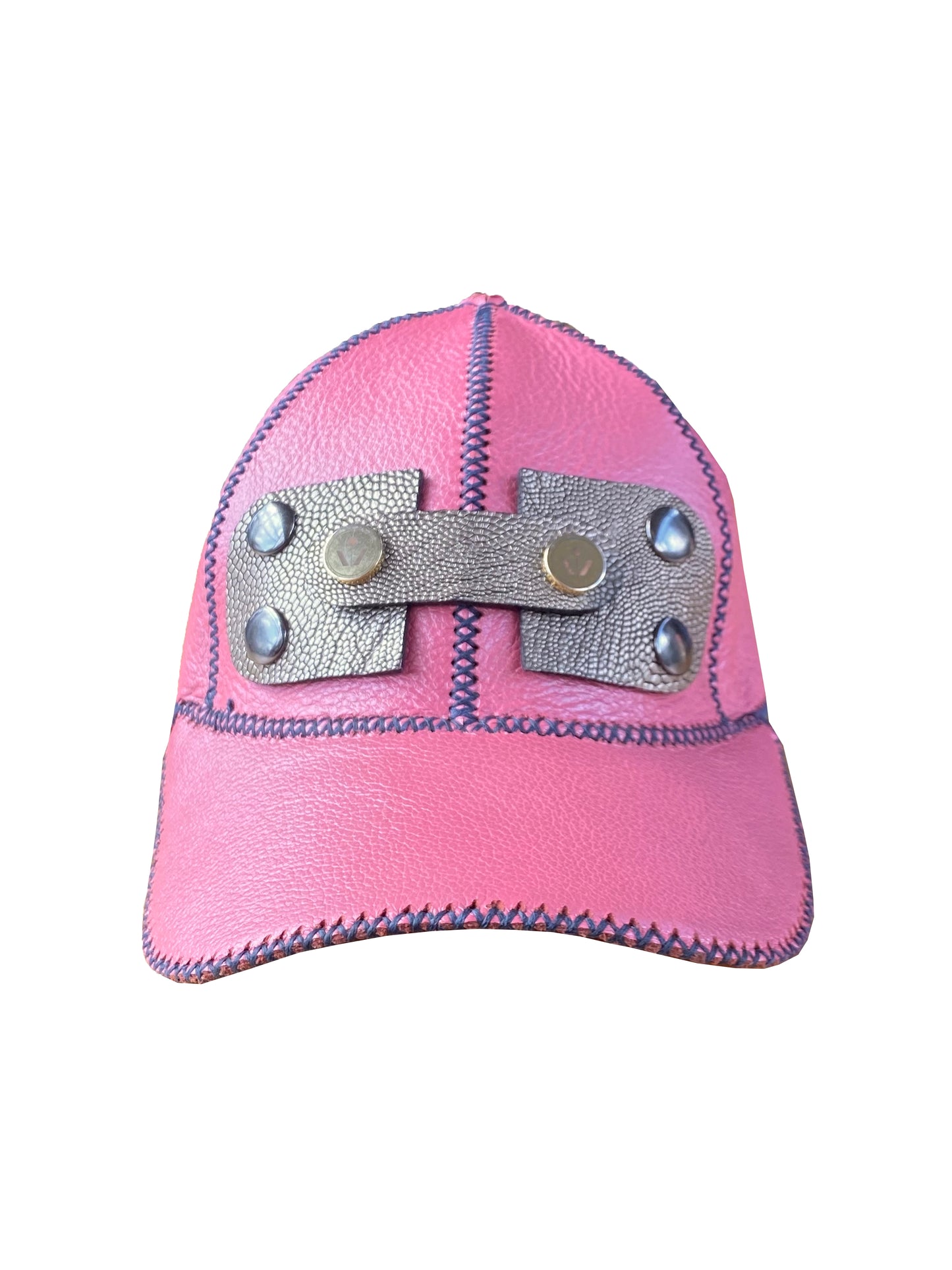 'Pink Clay' Artisanal Deadstock Leather Cap