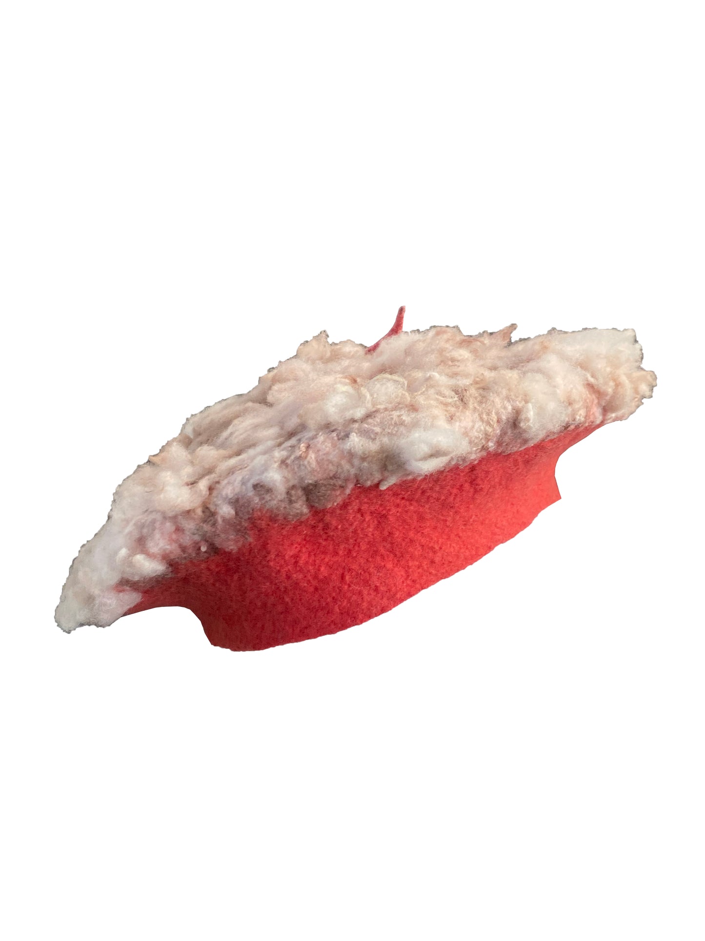 Artisanal Hand-FELTED Beret in Pure Wool