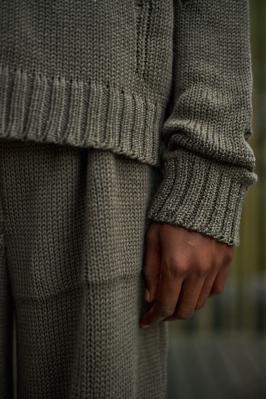 Artisanal 100% South African Merino Wool Glistering Knitted Jumper
