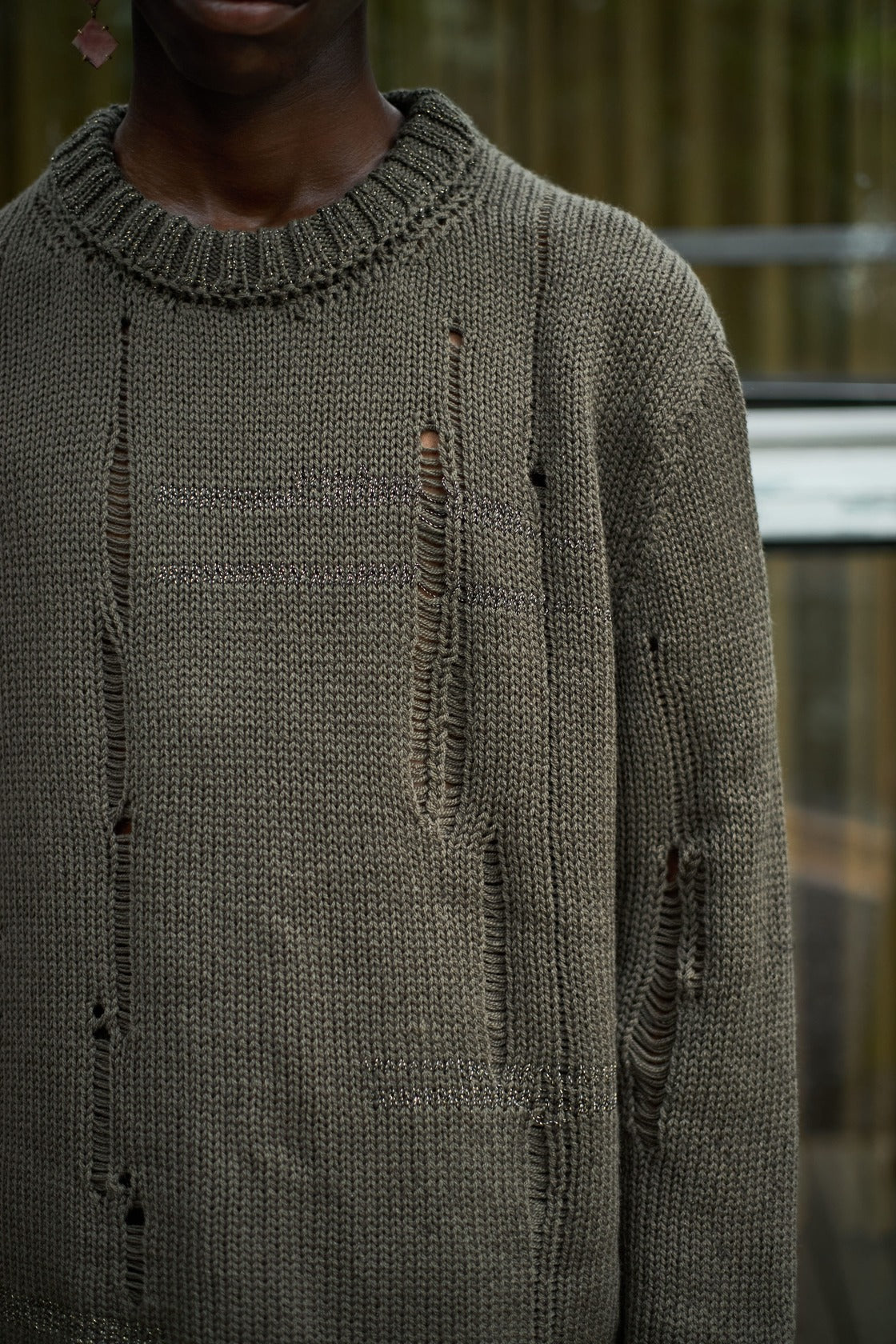 Artisanal 100% South African Merino Wool Glistering Knitted Jumper