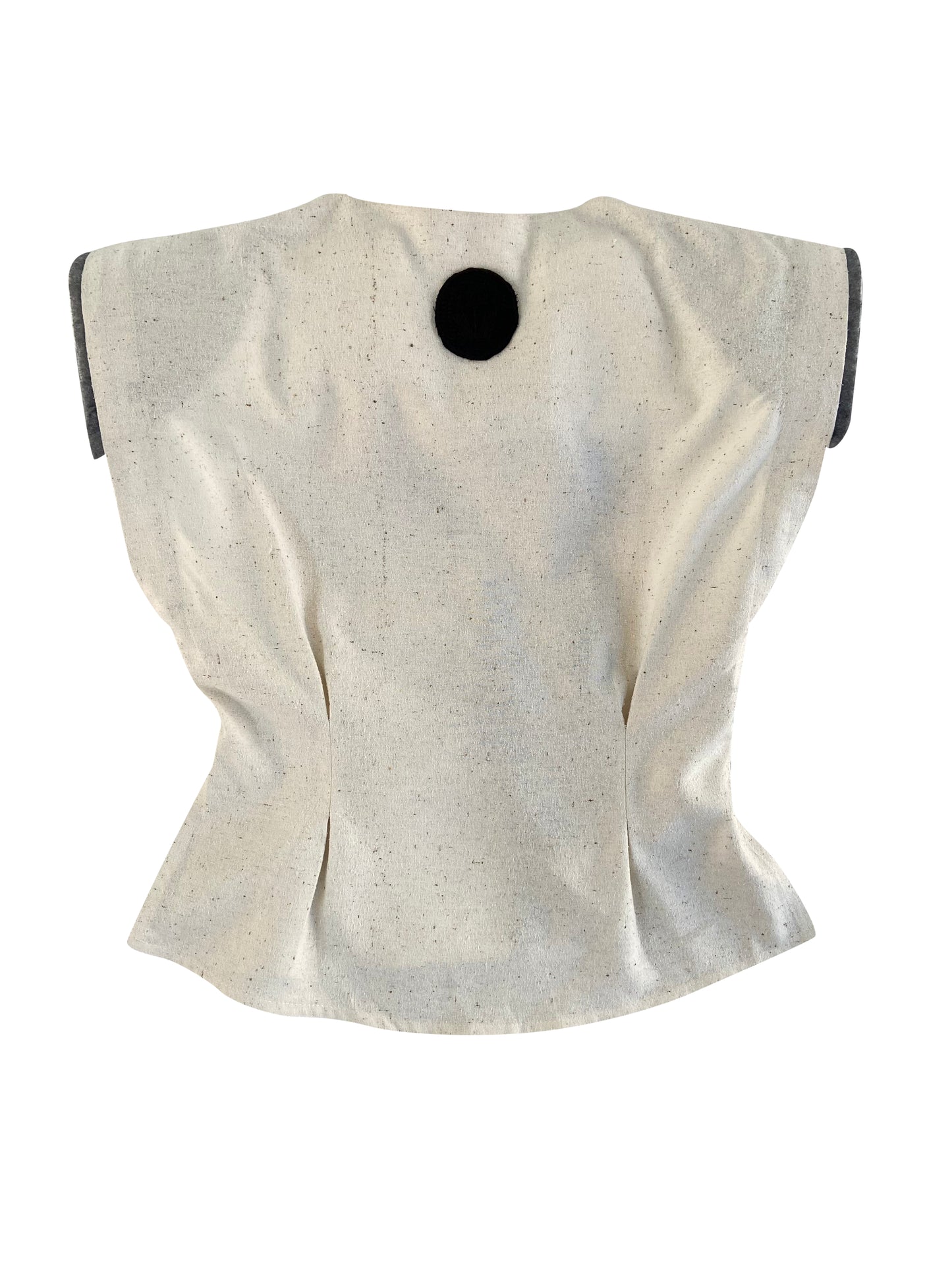 Ecru Reclaimed Silk Wrap Top