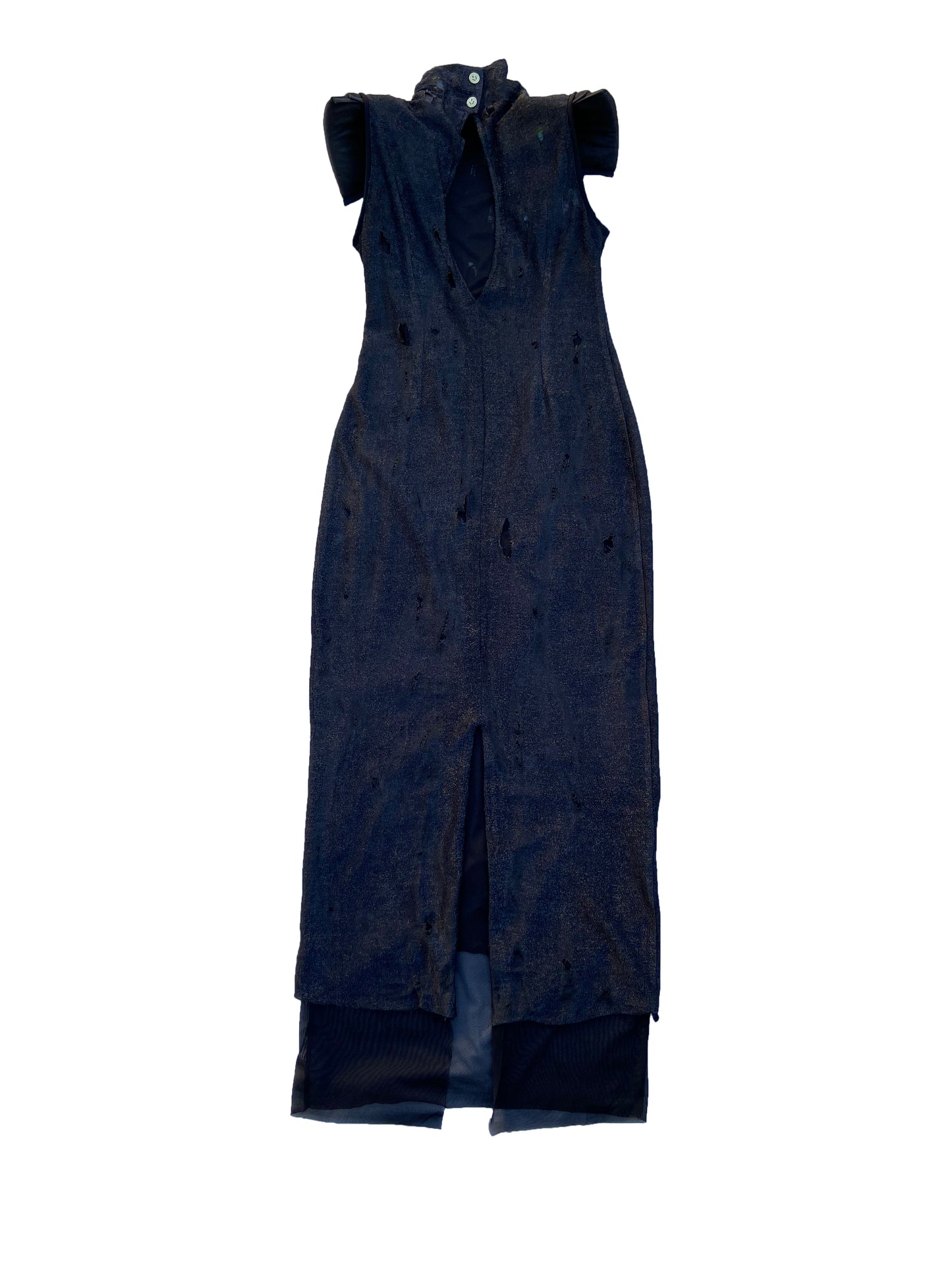 Poloneck Galaxy Trapeze Column Stretch Dress