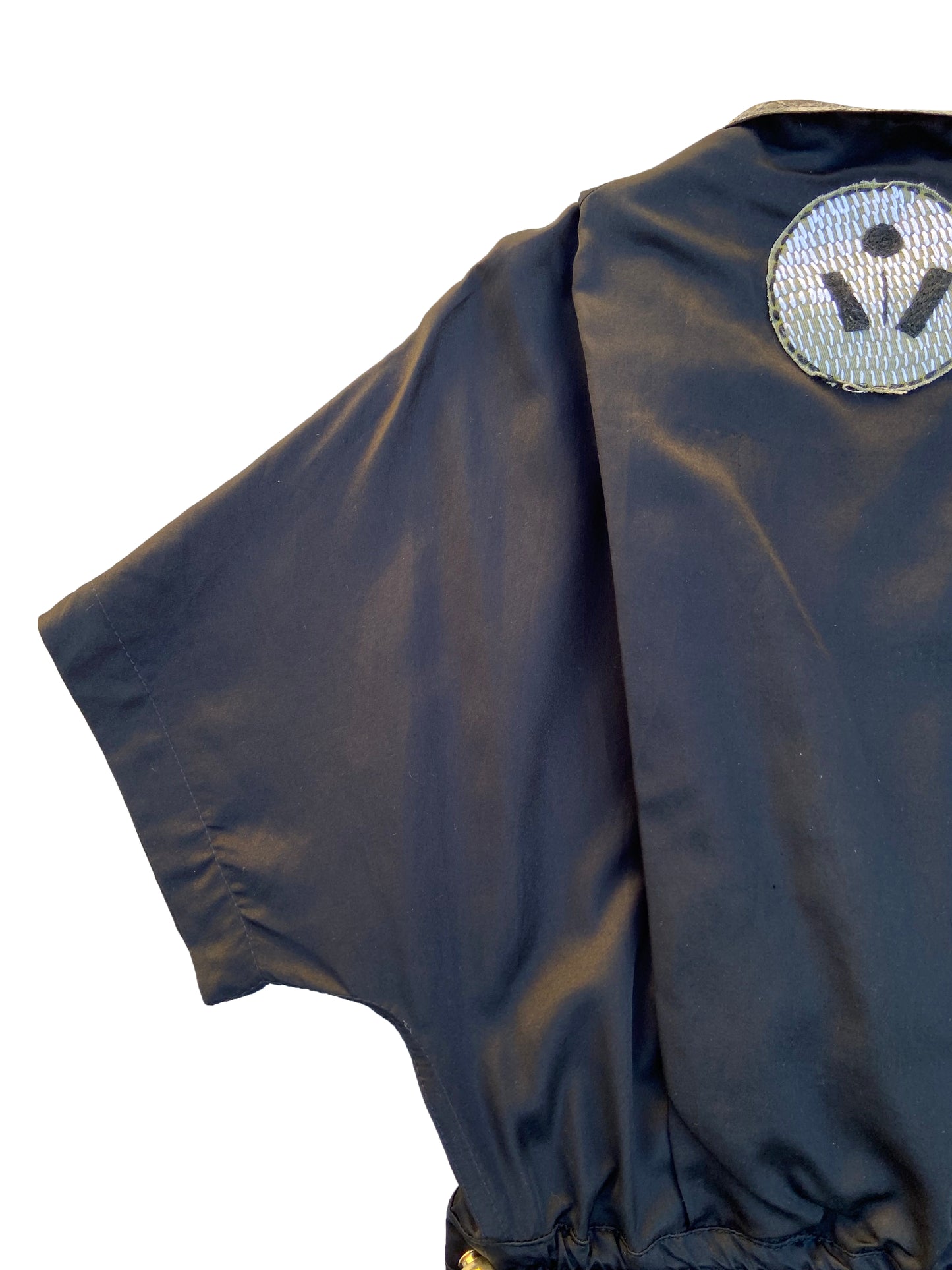 Black Silk Cotton Signature Sculpted Signature Jumpsuit