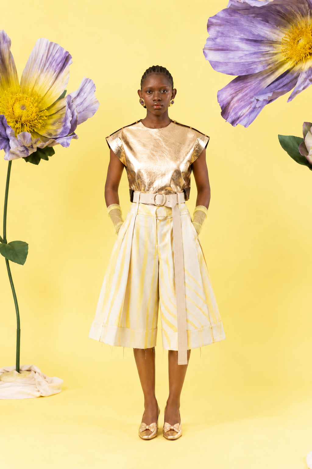 Daffodil Bermuda Shorts in 100% Tencel