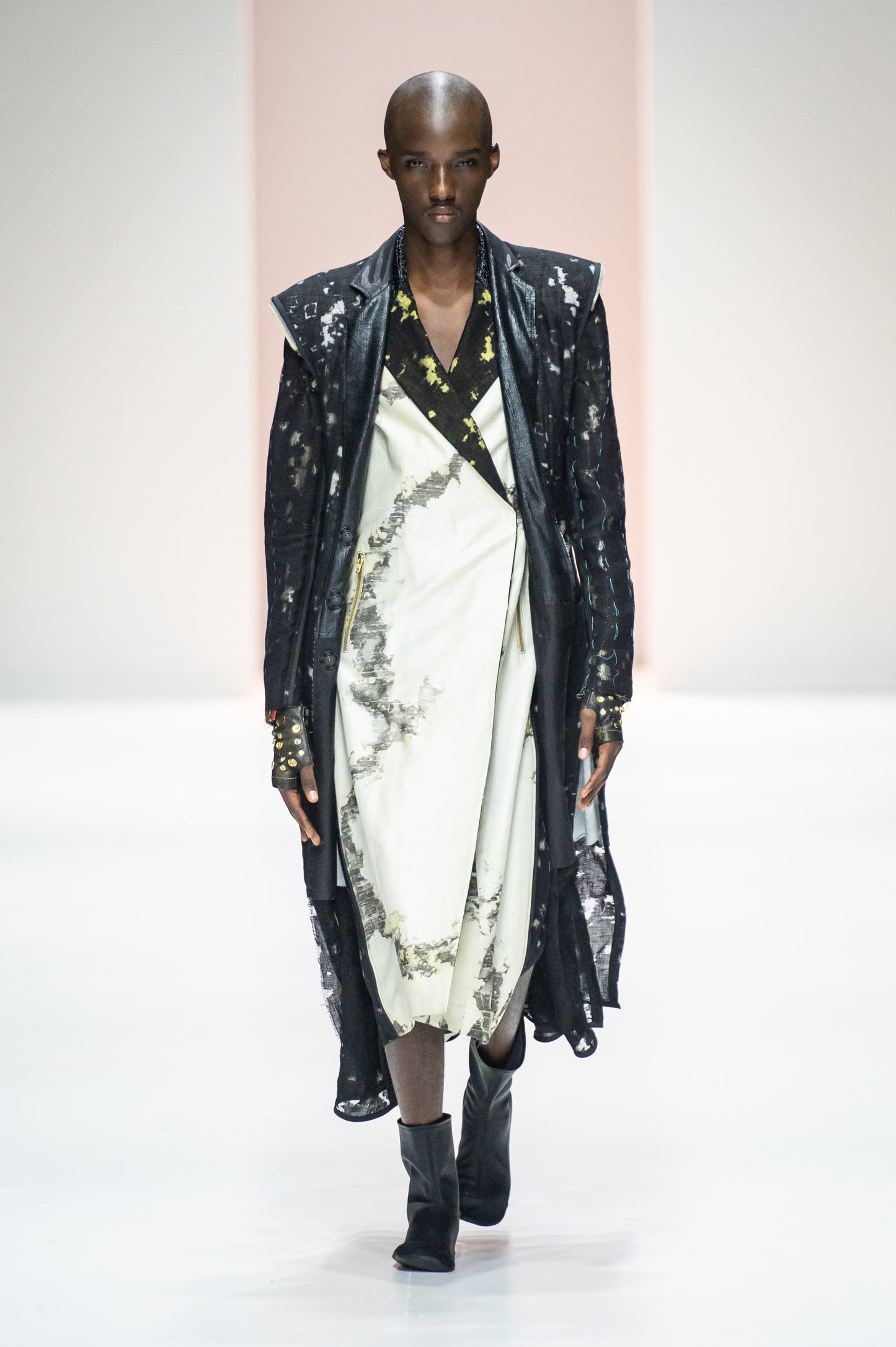 'The Moths Ate My Coat' Sleeveless Linen & Organic Hemp Tailored Dress Coat