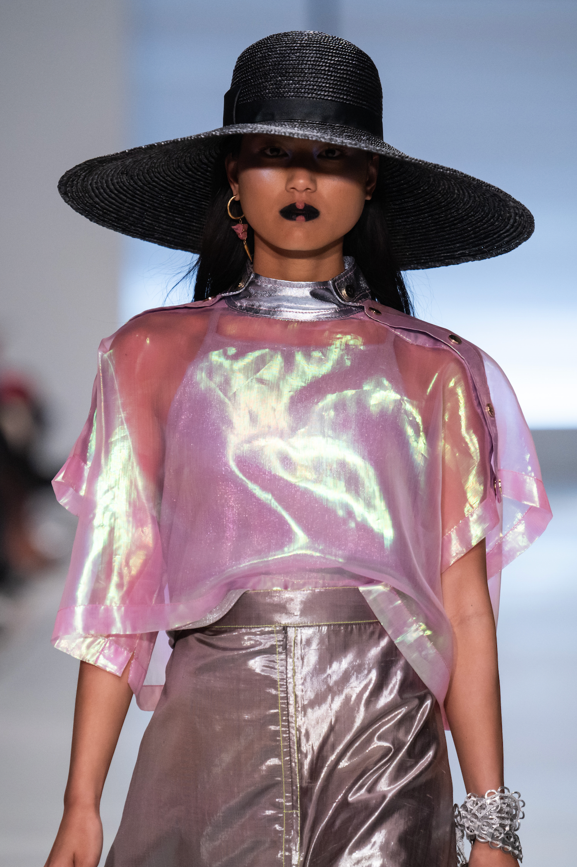 Holographic Popper T-Shirt in Organza