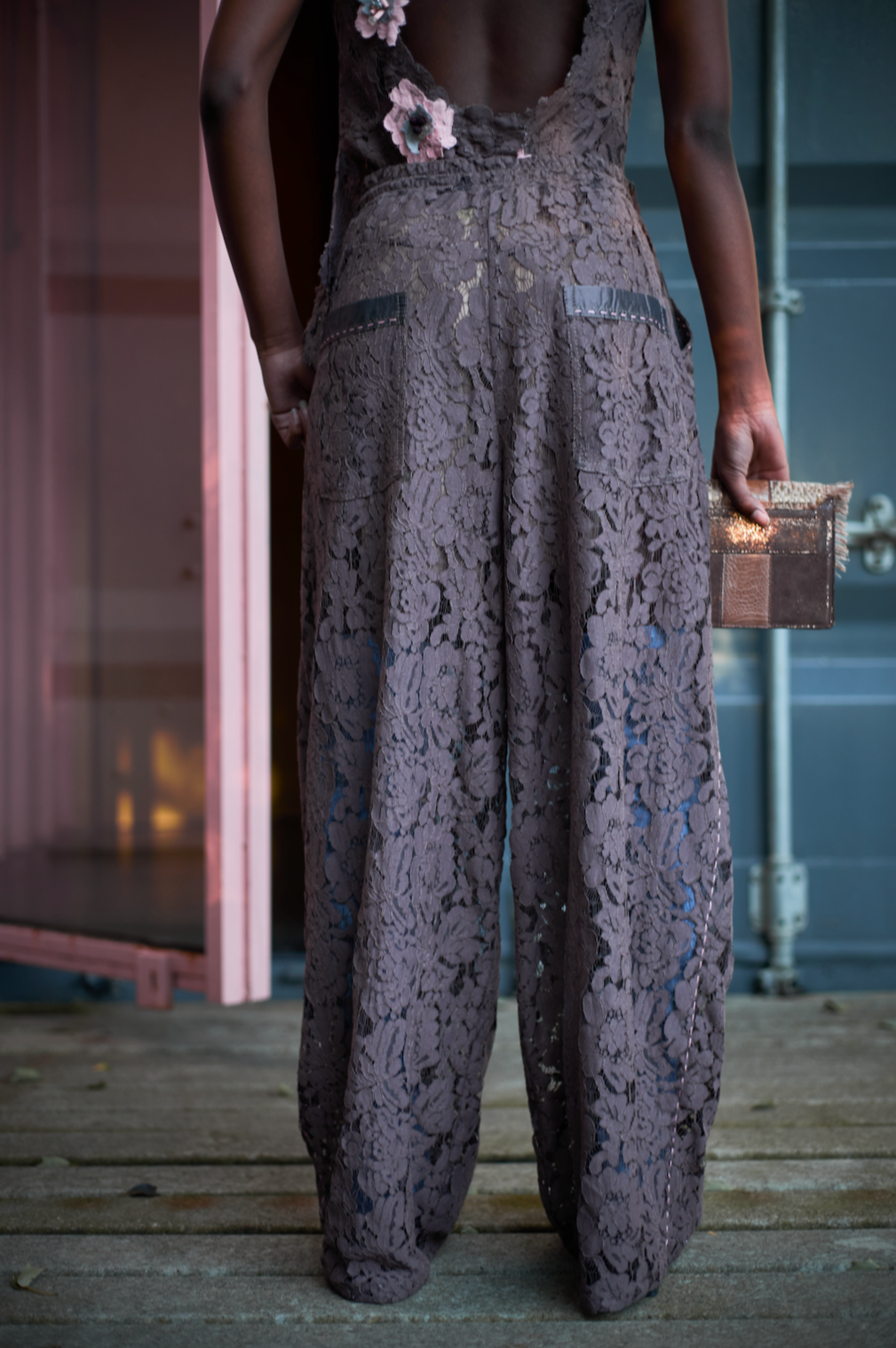 Echeveria Signature Pants in Lace