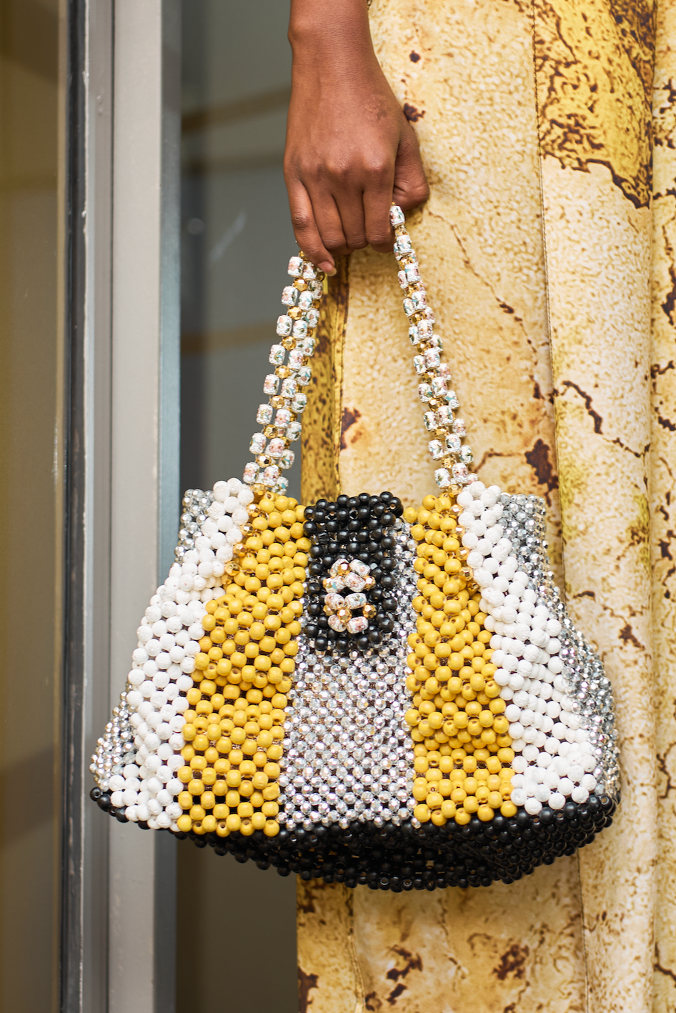 Candy Cane Beaded bag