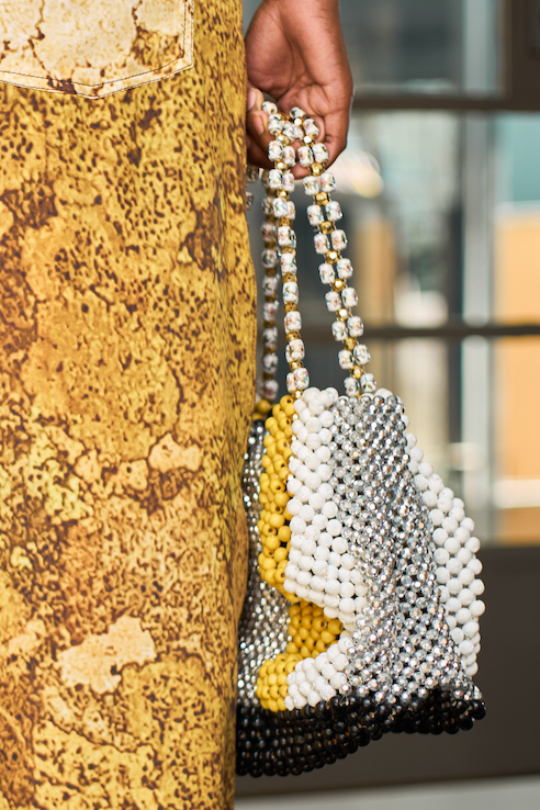 Candy Cane Beaded bag