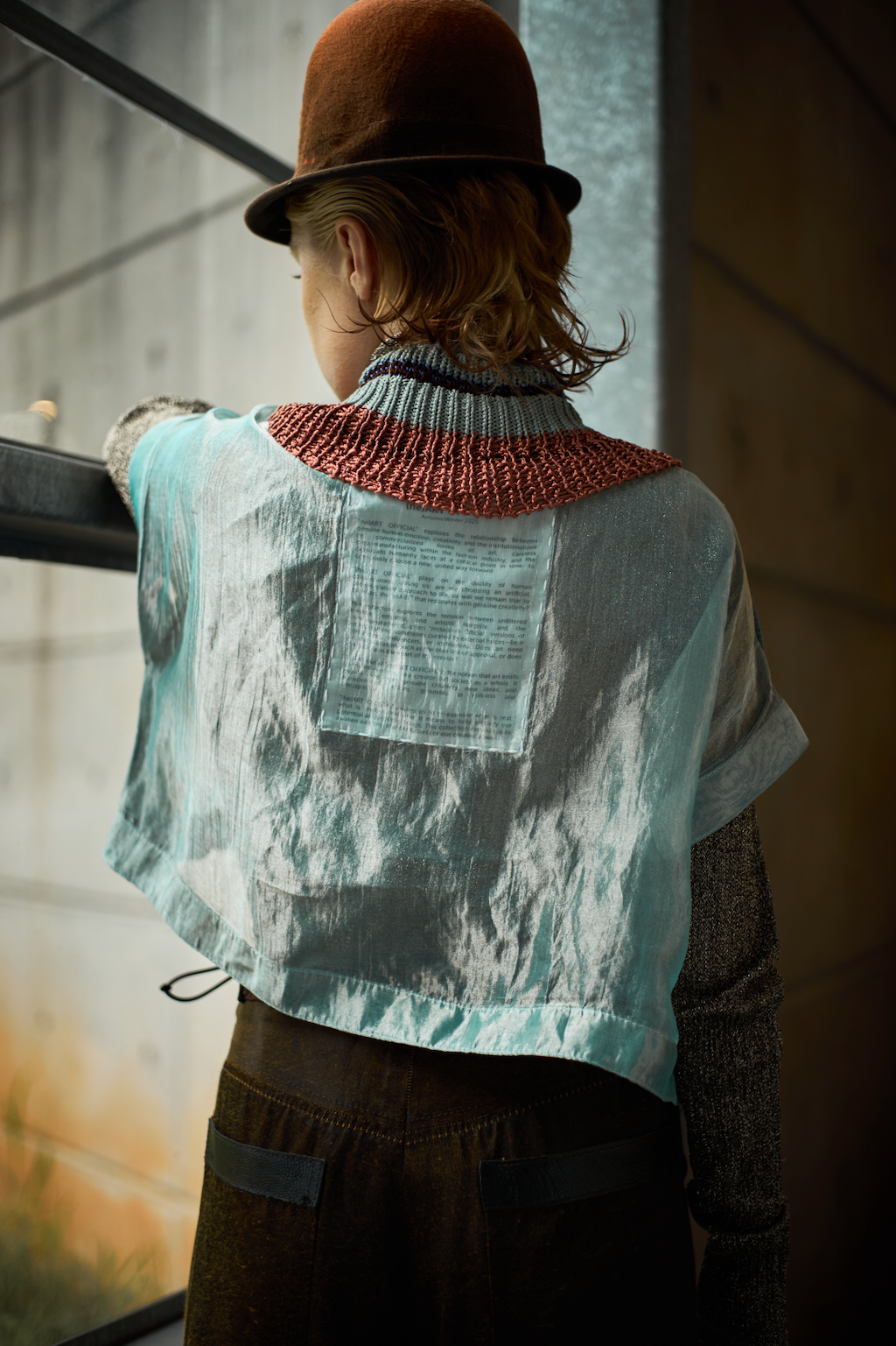 Vintage Viscose Knitted Collar