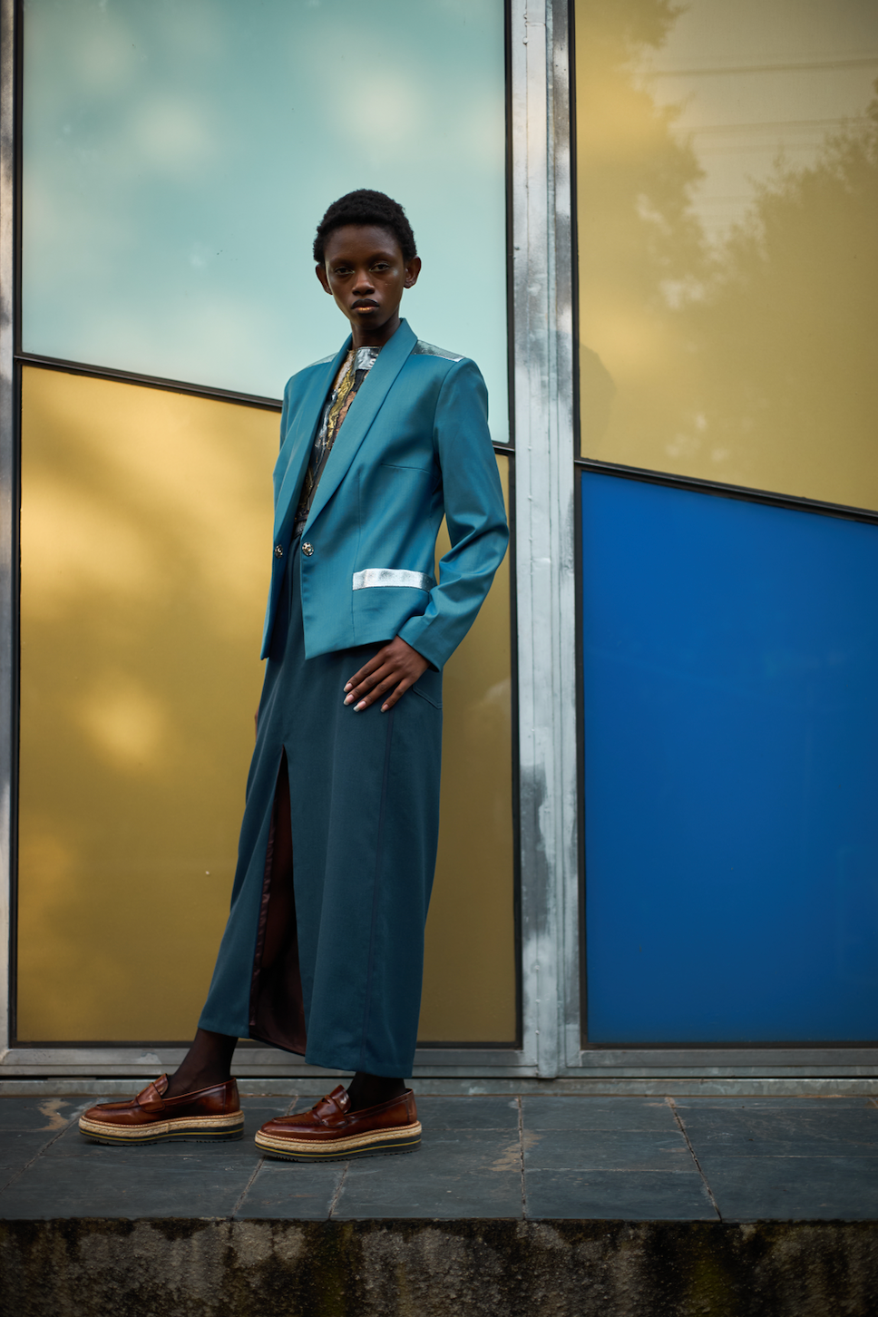 Topaz Petrol Blue Signature Jacket