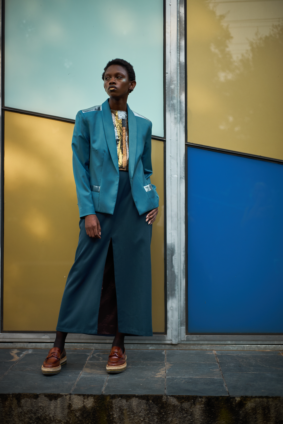 Topaz Petrol Blue Signature Jacket