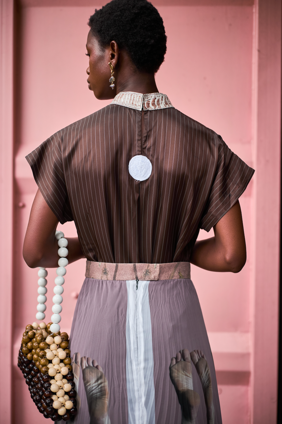 Mushroom-Pleated Vivi Feet Skirt