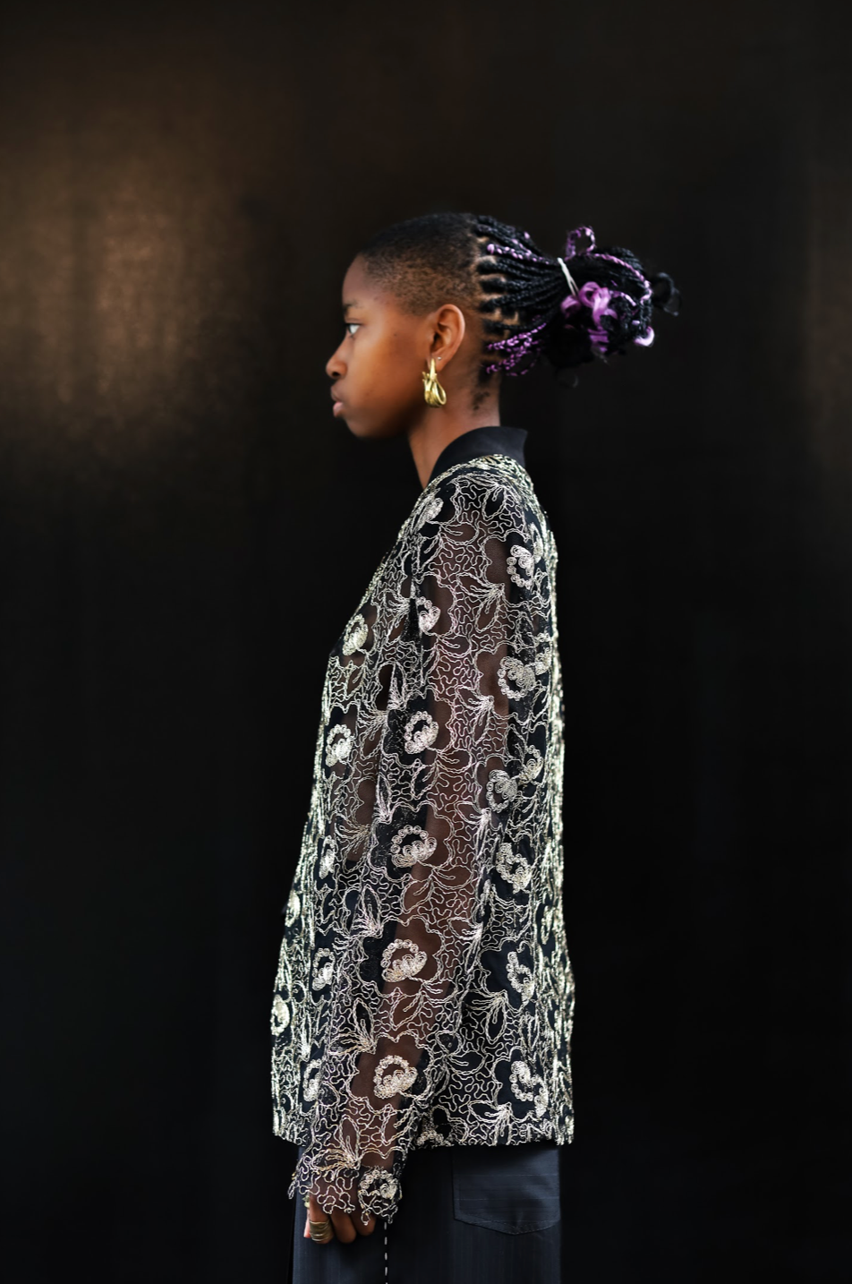 Guipure Lace Kimono Wrap Jacket