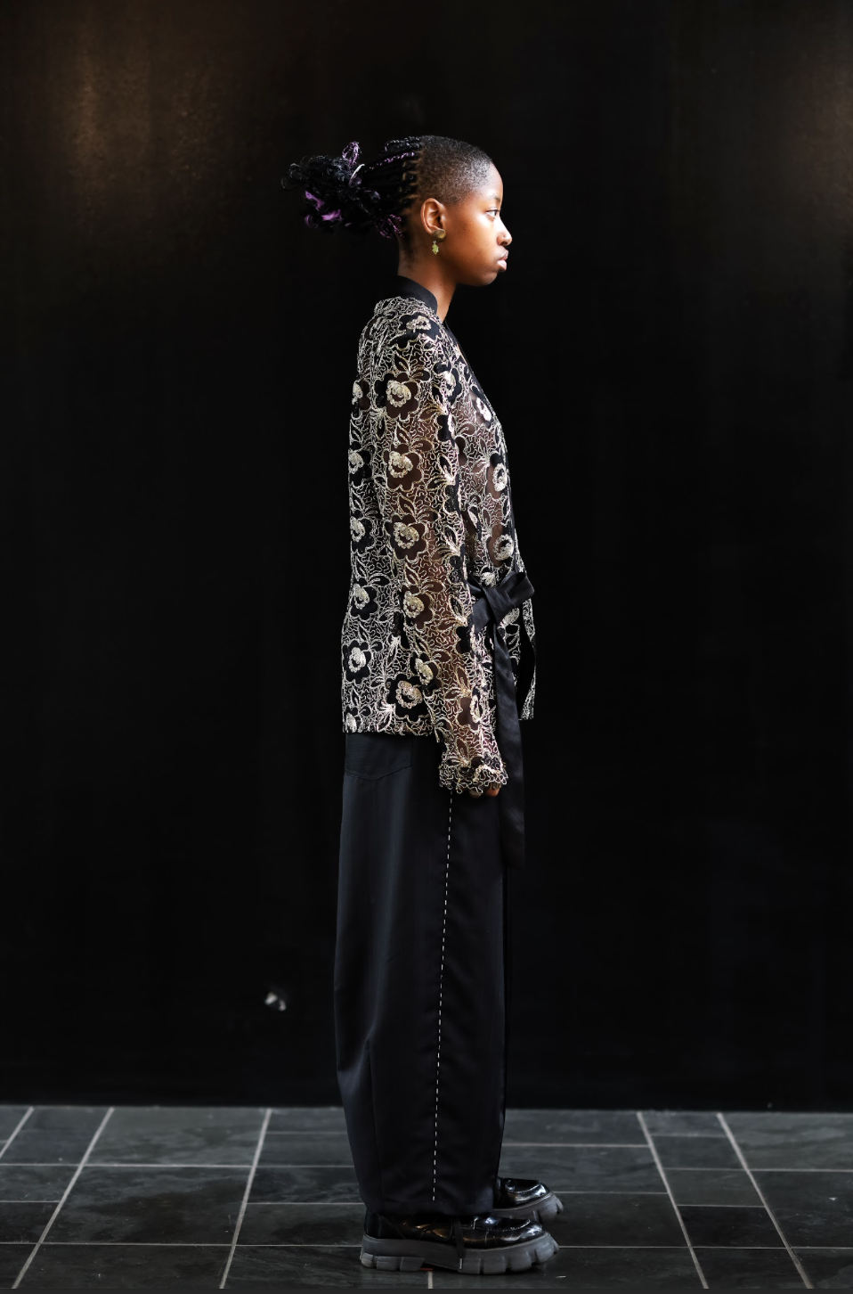 Guipure Lace Kimono Wrap Jacket
