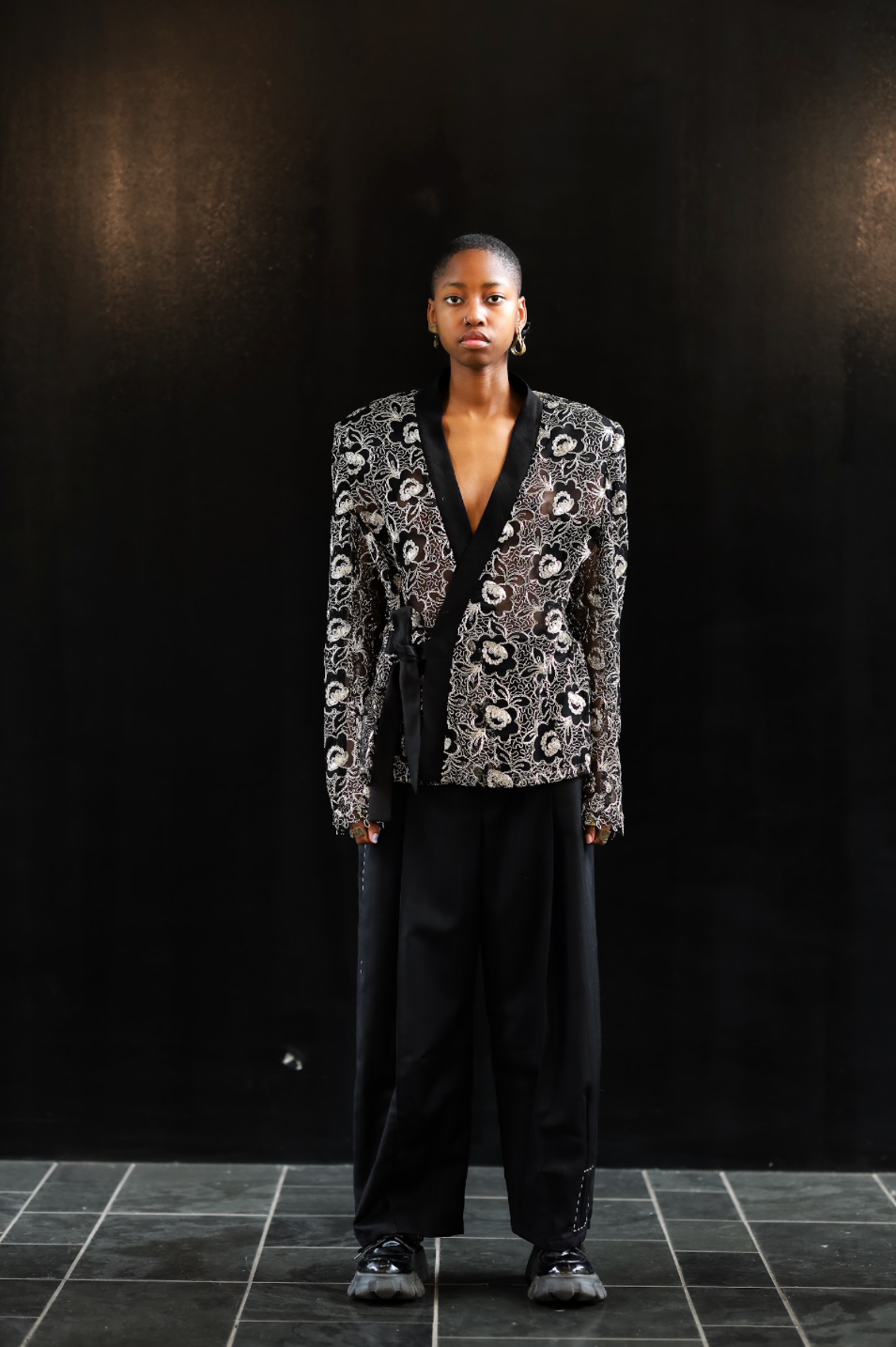 Guipure Lace Kimono Wrap Jacket