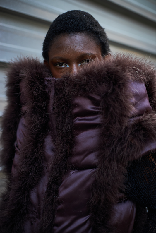 Pluffer Gilet in Hand Quilted Deadstock Nylon