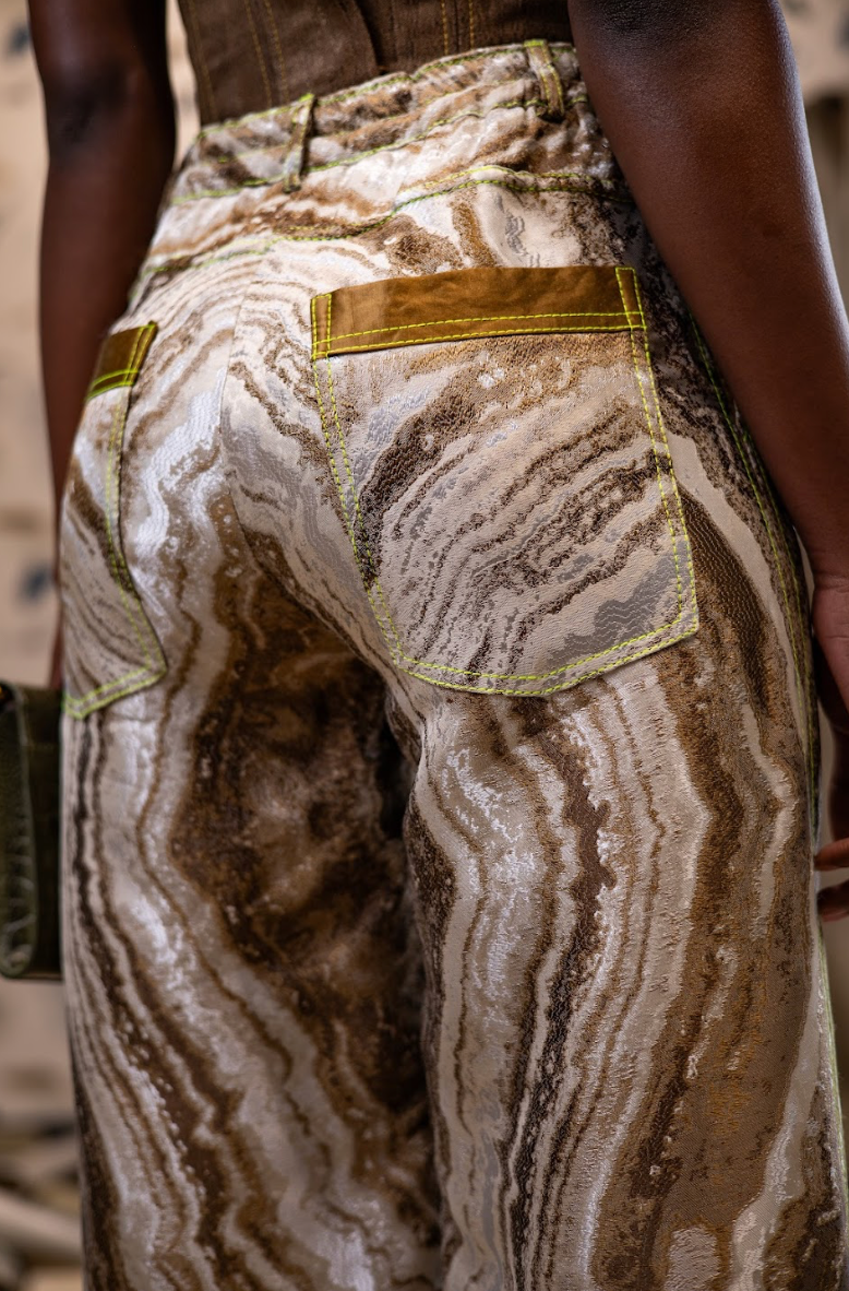 Elgin Cognac Straight Leg Pants