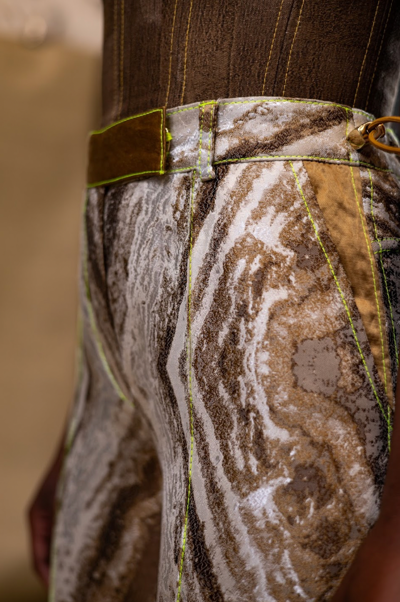 Elgin Cognac Straight Leg Pants