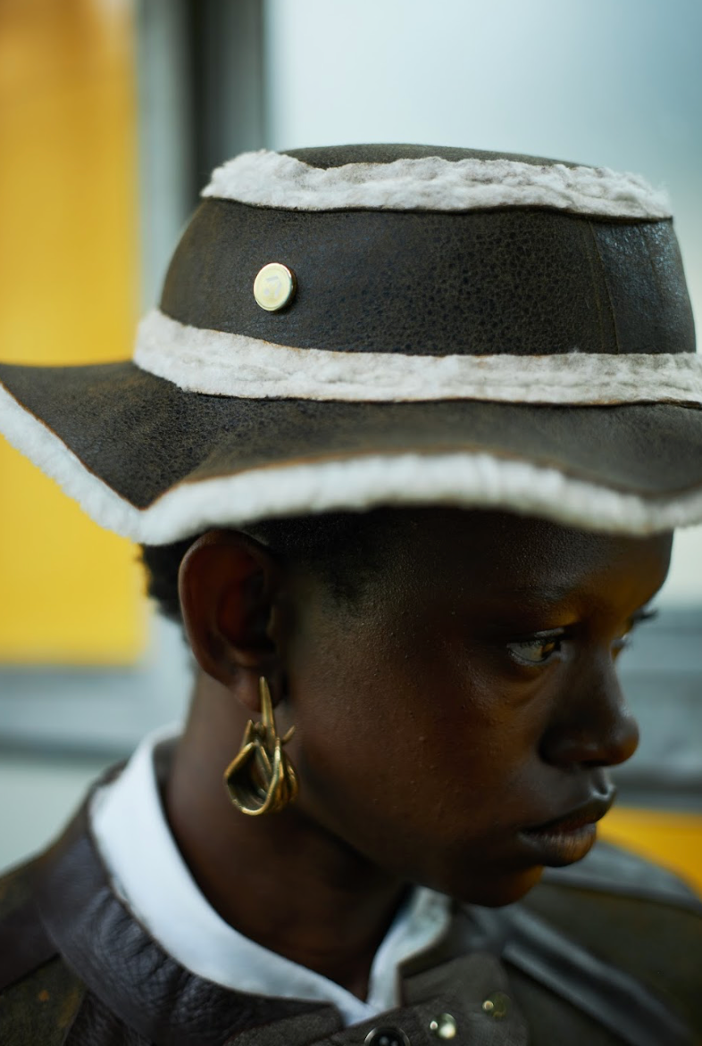 Little Karoo Cloud Bucket Hat in Shearling