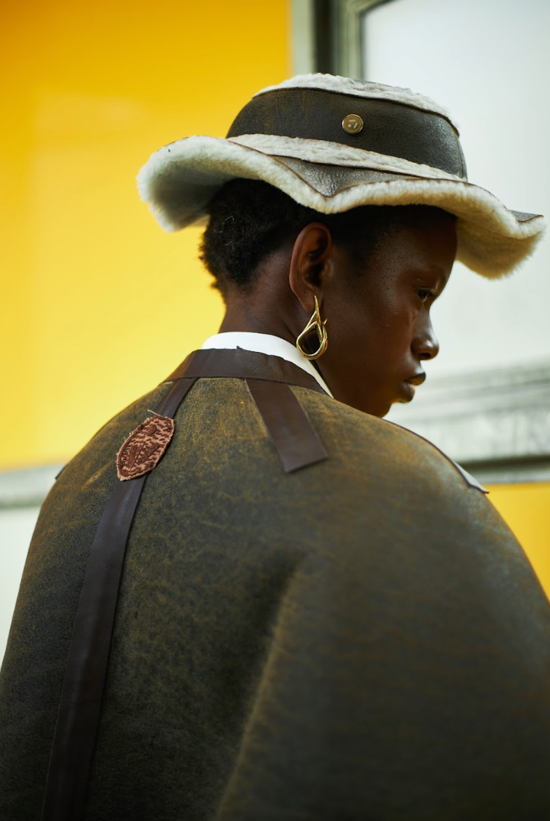 Little Karoo Cloud Bucket Hat in Shearling