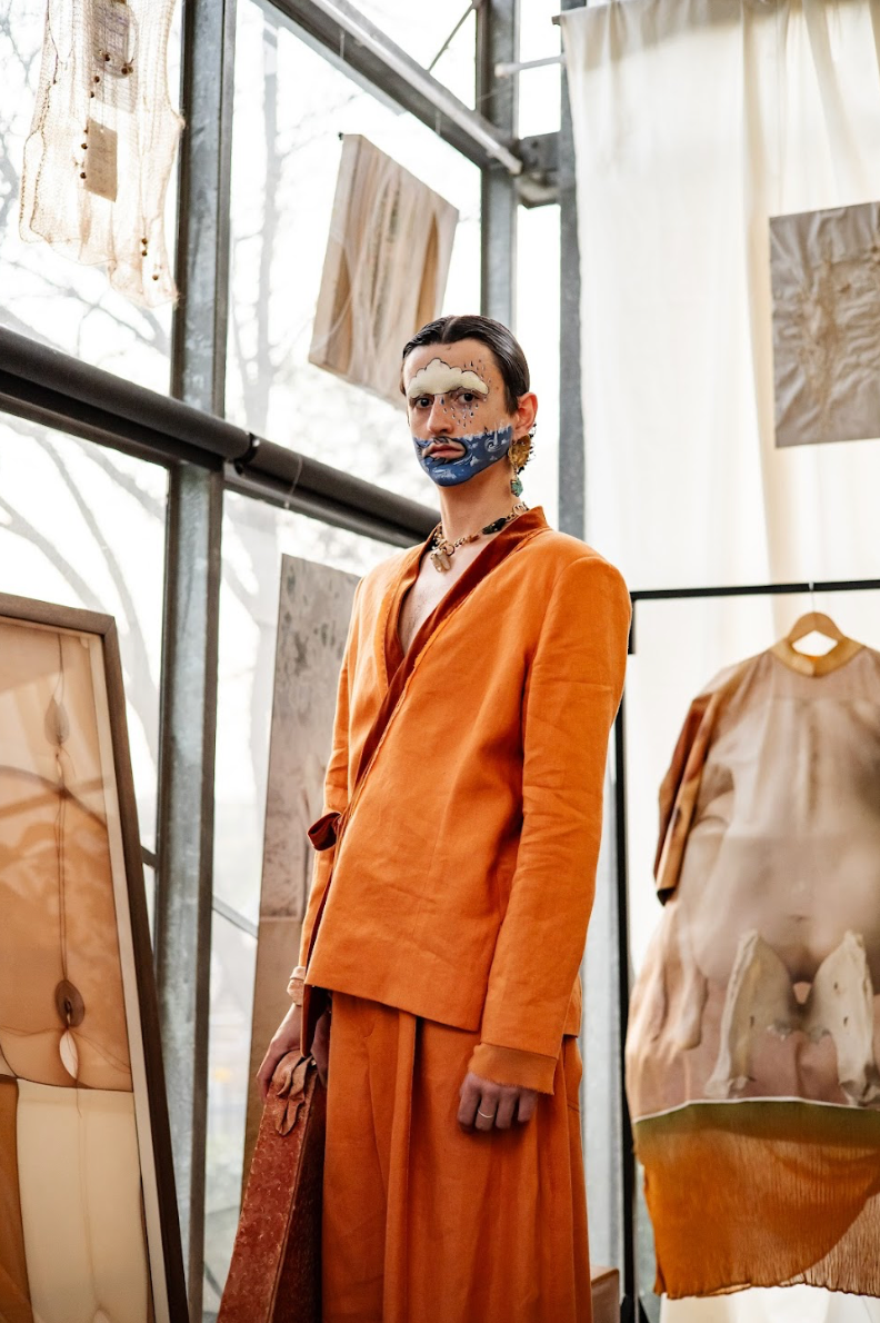 Sunset Kimono Wrap Jacket in Linen