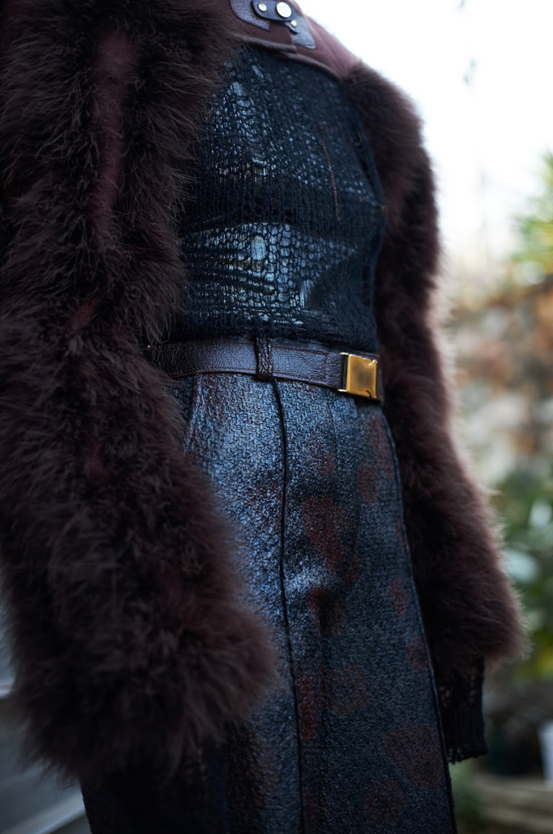 Burgundy Bovine Leather Belt